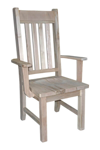 Rustic Slat Arm Chair