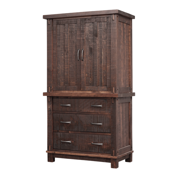 Timber 3 Drawer 2 Door Armoire