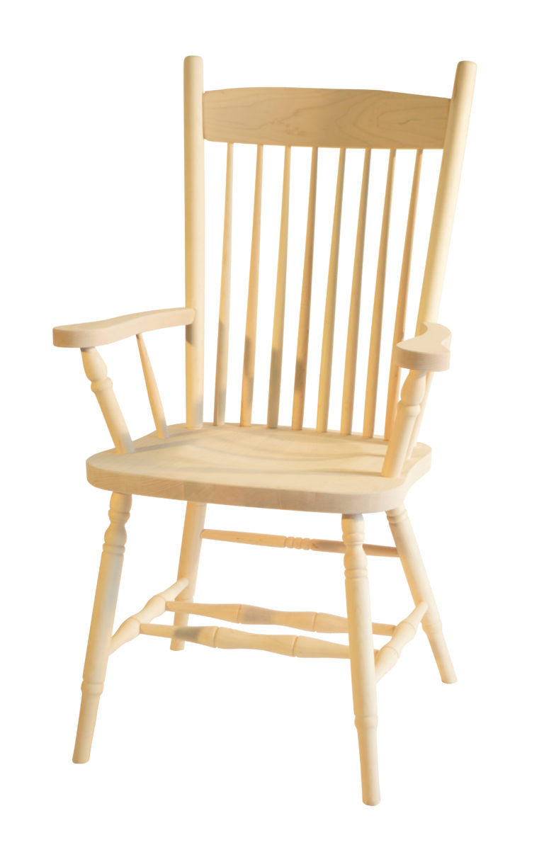 High Back Plain Arm Chair