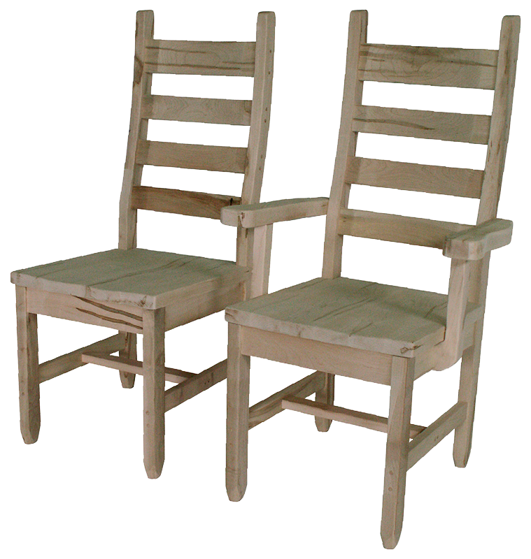 Rustic Ladder Back Side Chair