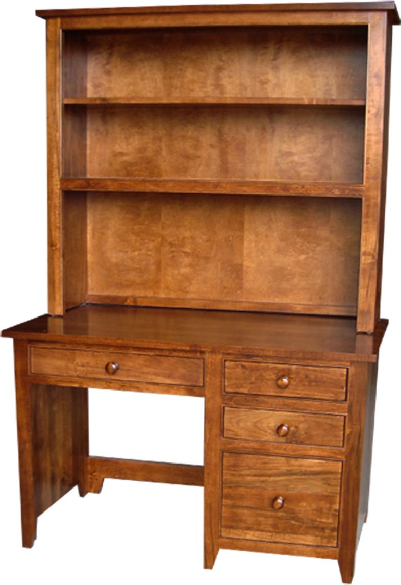 A Series Office Desk in Brown Maple