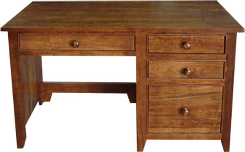 A Series Office Desk in Brown Maple