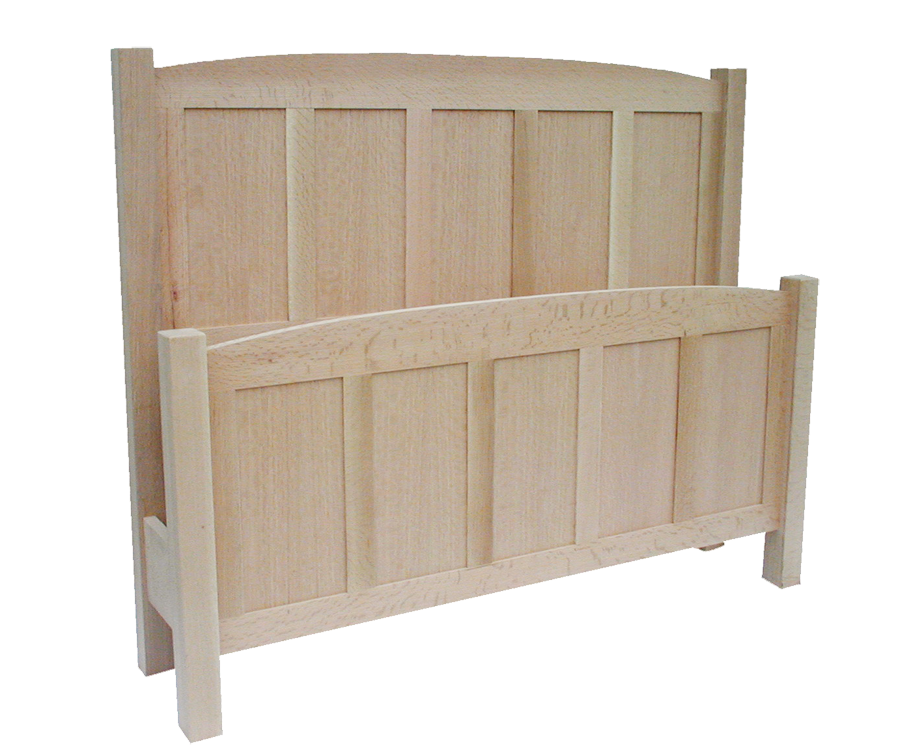 Mission Curve Top Panel Bed