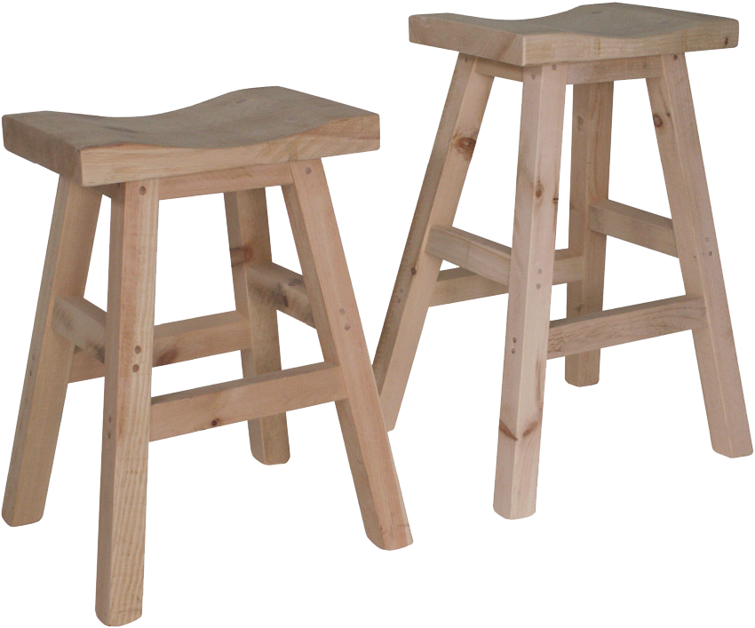 Rustic Saddle Stool