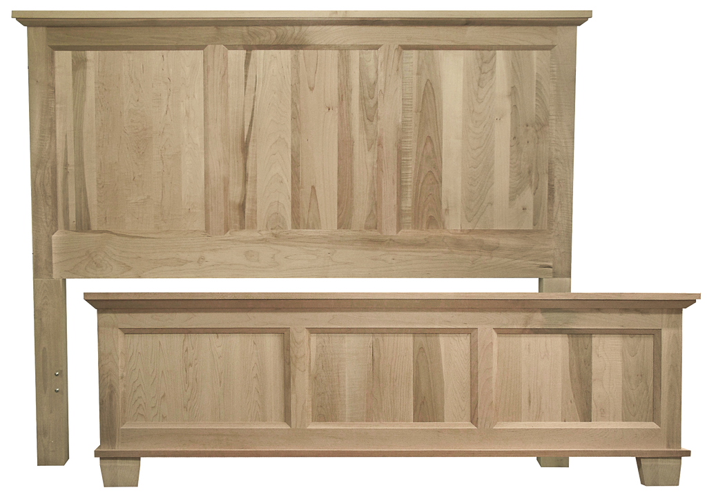 Algonquin Queen bed in Unfinished Brown Maple