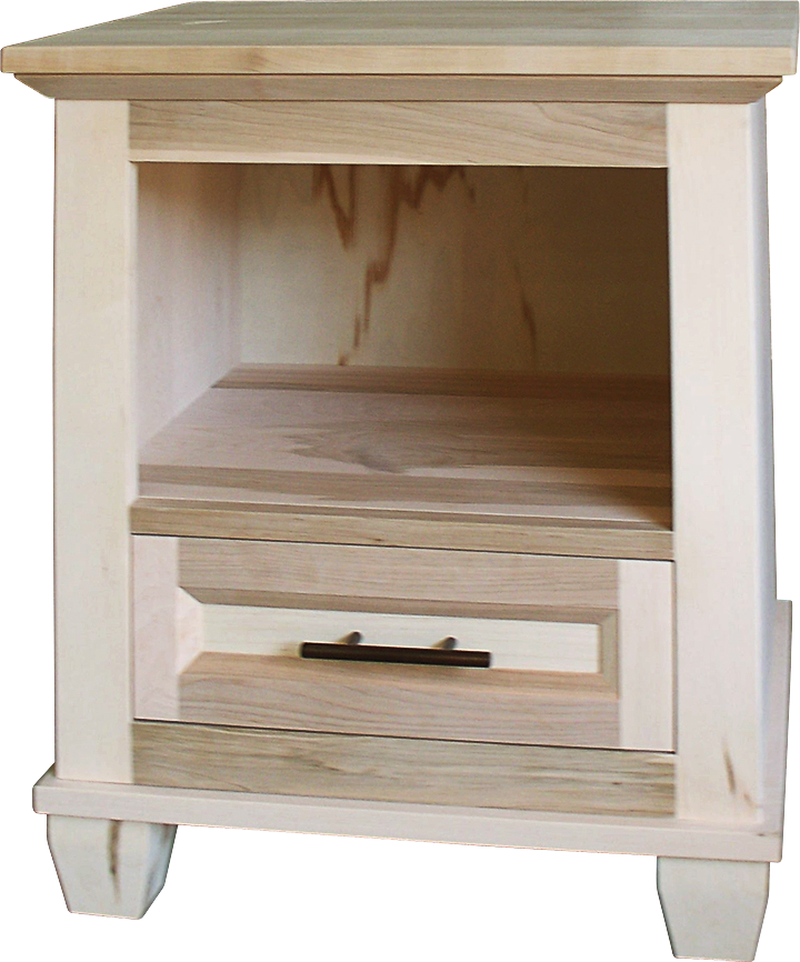Algonquin Nightstand in Unfinished Maple