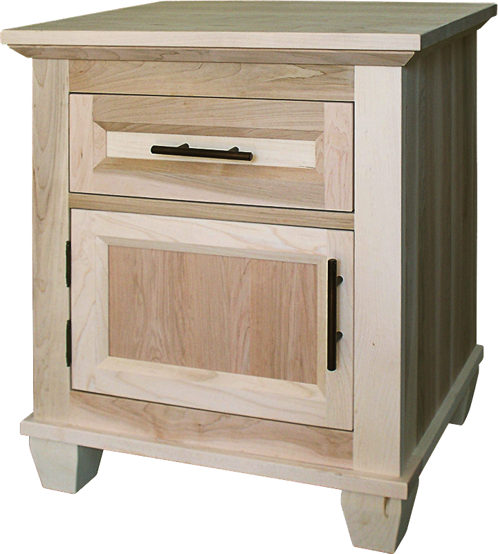 Algonquin Nightstand in Unfinished Maple