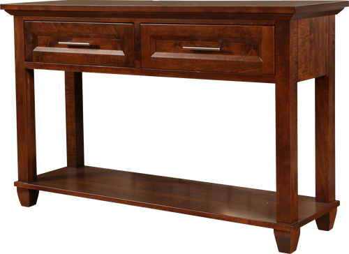 Algonquin Sofa table in finished brown maple