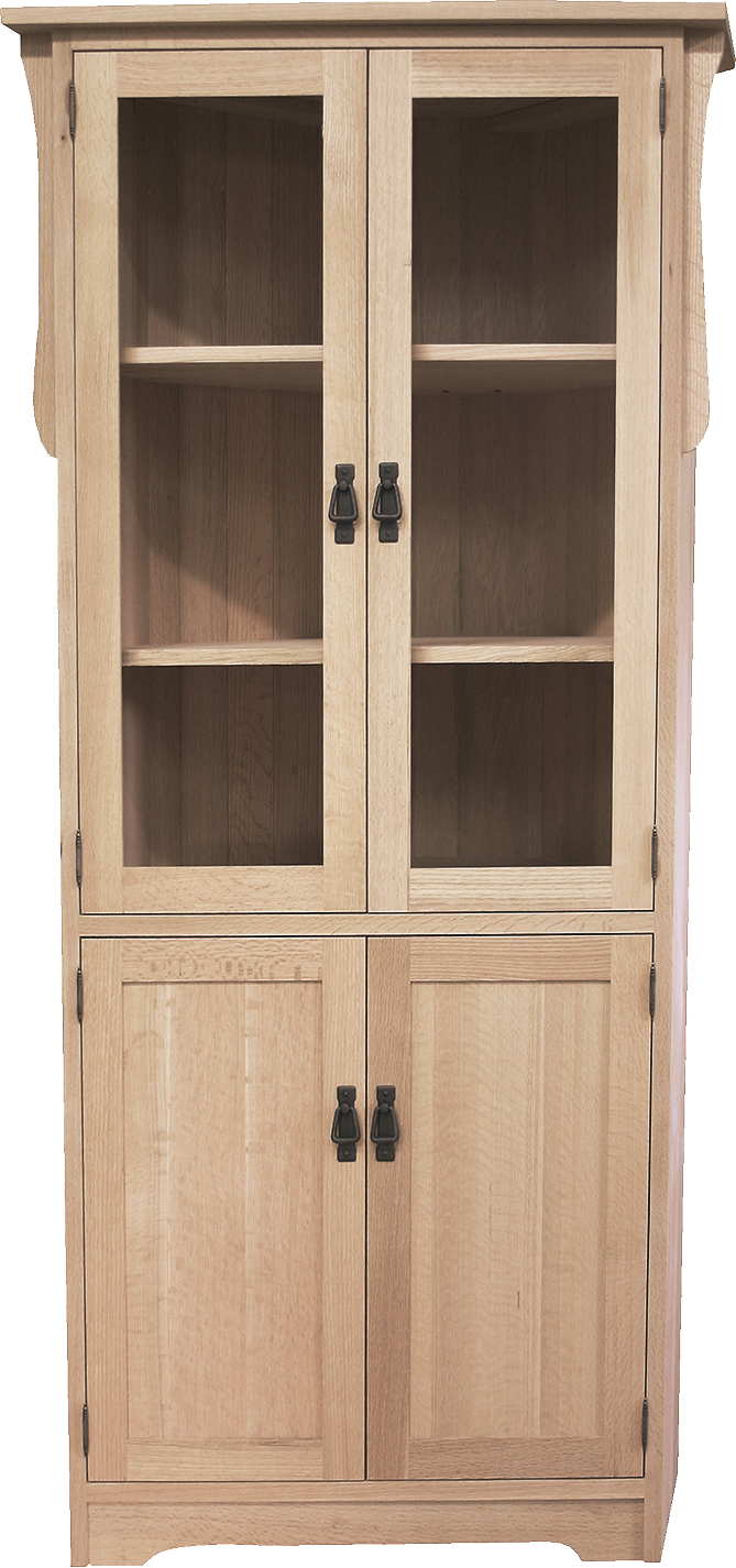 Tall Corner Buffet with Hutch A3327
