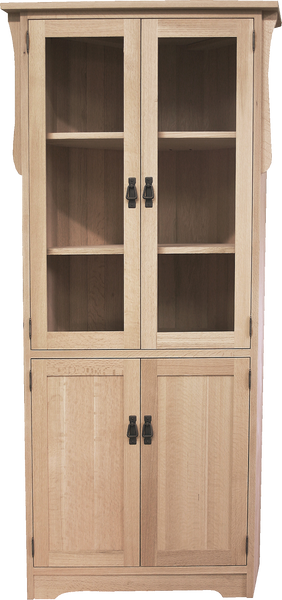 Tall Corner Buffet with Hutch A3327
