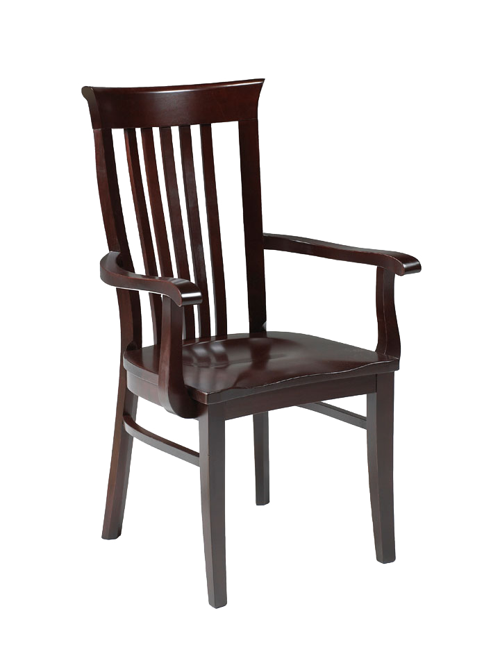 Athena arm chair in finished maple