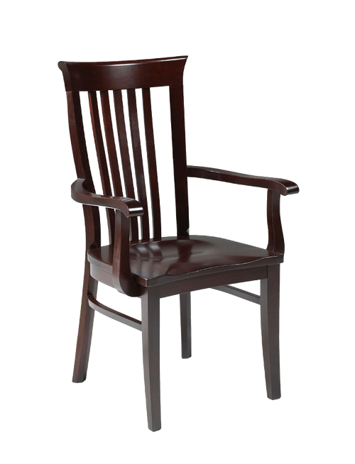 Athena arm chair in finished maple