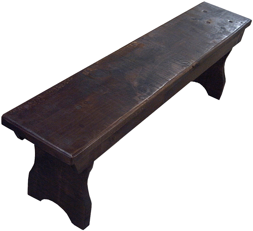 Rustic Flat Top Bench