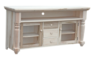 Rustic Bevel Top Entertainment Unit