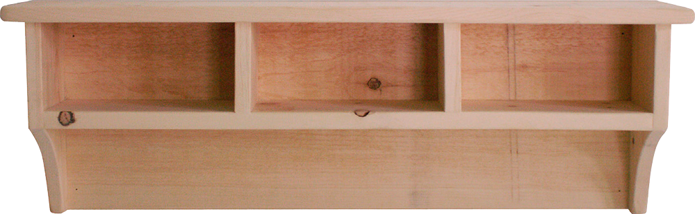 Rustic Cubby Shelf