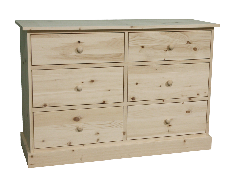 Cottage 6 Drawer Dresser