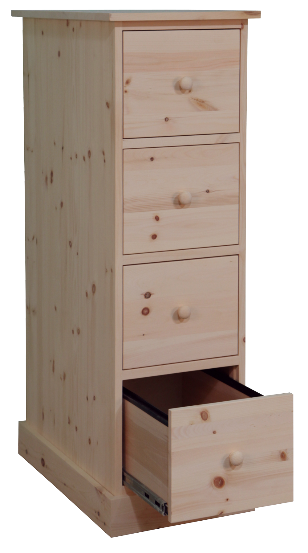 Cottage Letter Size 4 Drawer Tall Filing Cabinet