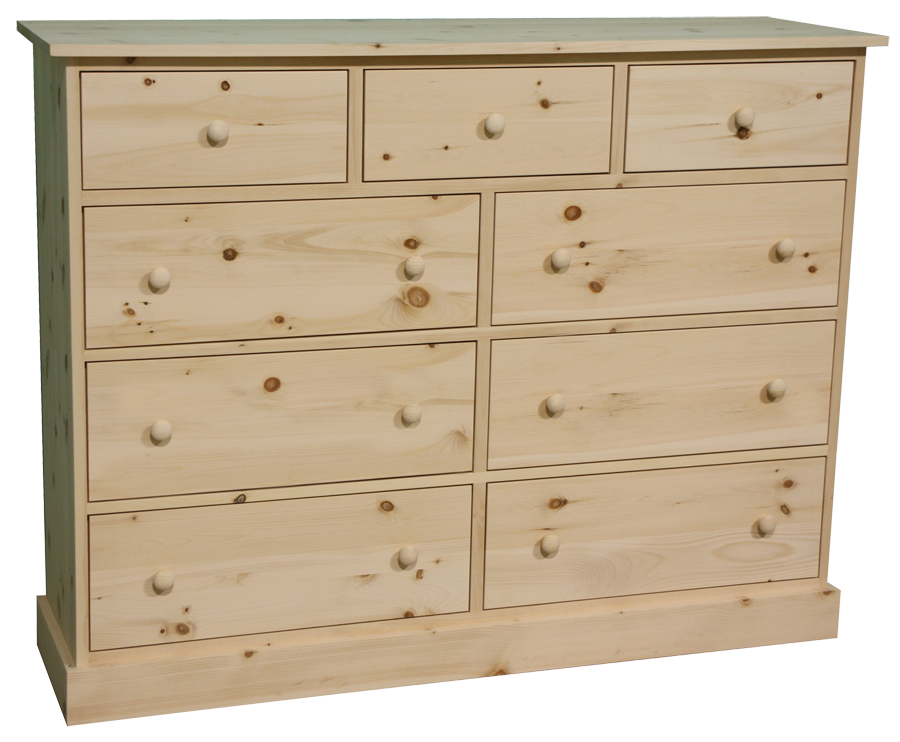 Cottage 9 Drawer Dresser