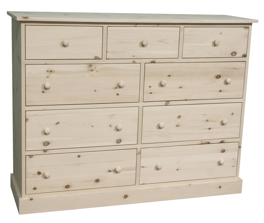 Cottage 9 Drawer Mule Chest
