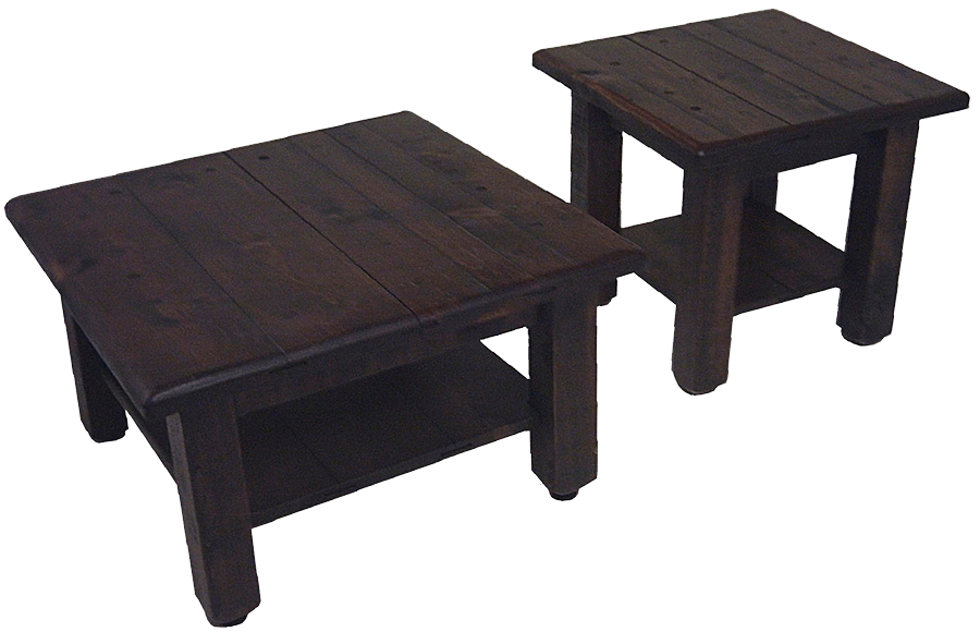 Rustic End Table