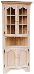 Legacy Mini Corner Buffet with Hutch and Pie Shelf