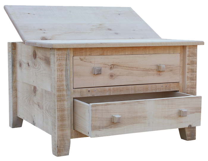 Rustic Coffee Table with Storage