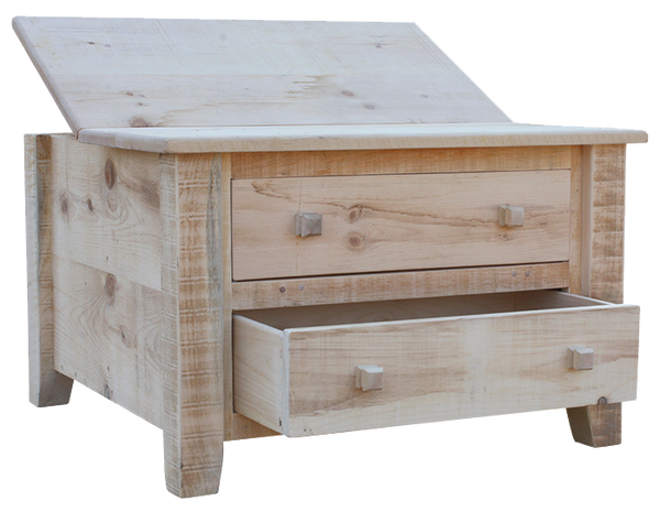 Rustic Coffee Table with Storage