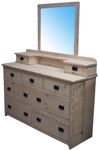 Rustic 7 Drawer Dresser