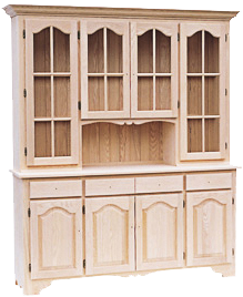 Legacy 4 Door Buffet with Hutch (Various Sizes)