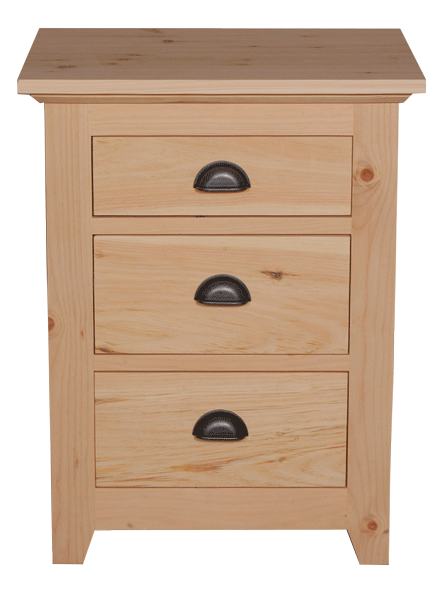 Harvest 3 Drawer Nightstand
