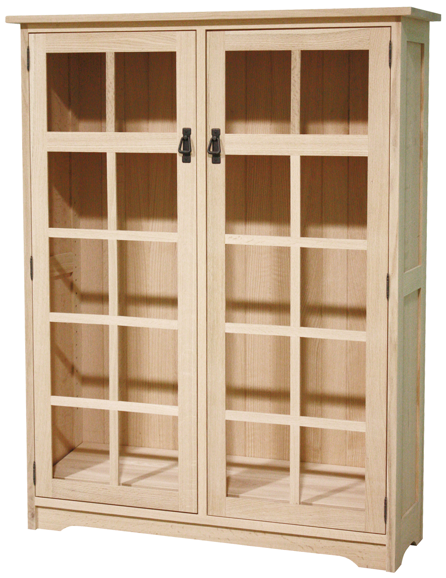 Mission 2 Door Bookcase