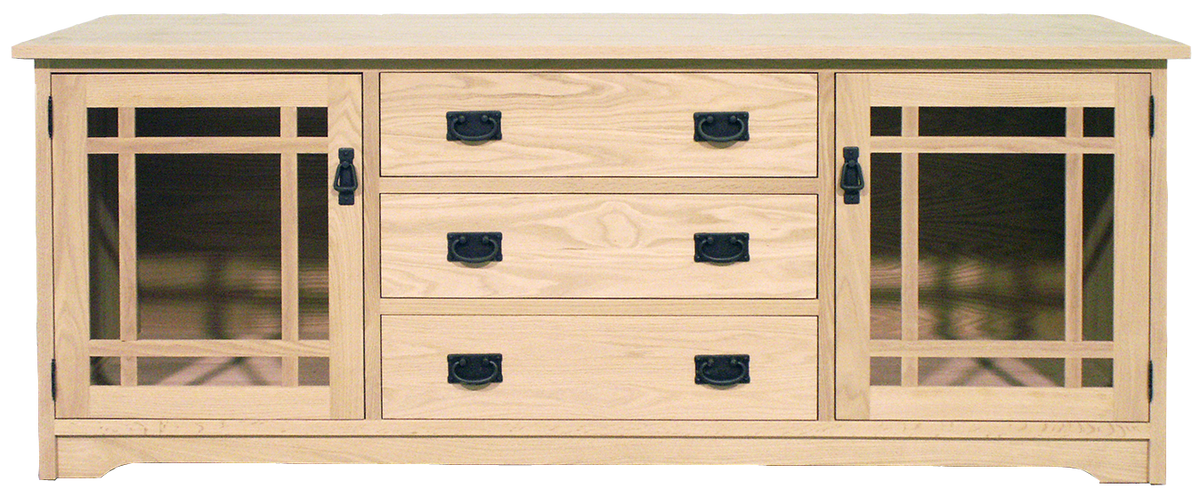 Mission 3 Drawer TV Stand