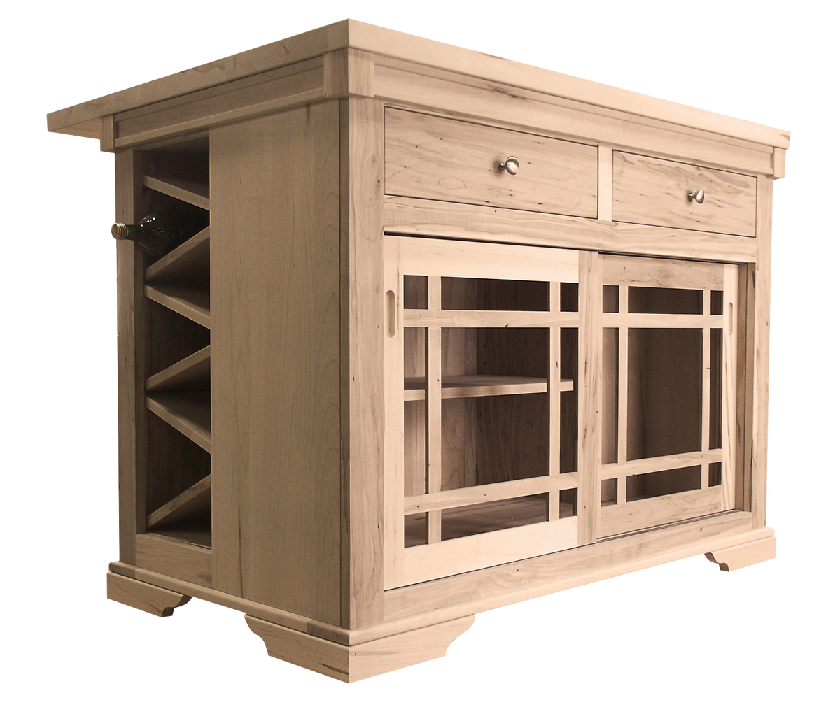 Madrid Island with Wine Rack