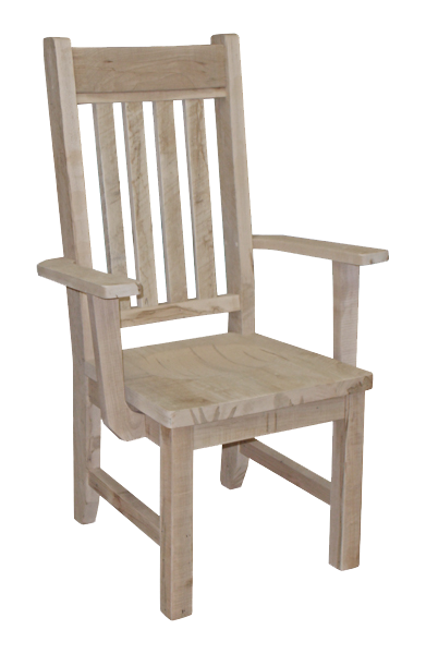 Millsawn Slat Back Arm Chair