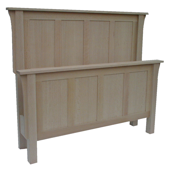 Mission Flat Top Panel Bed