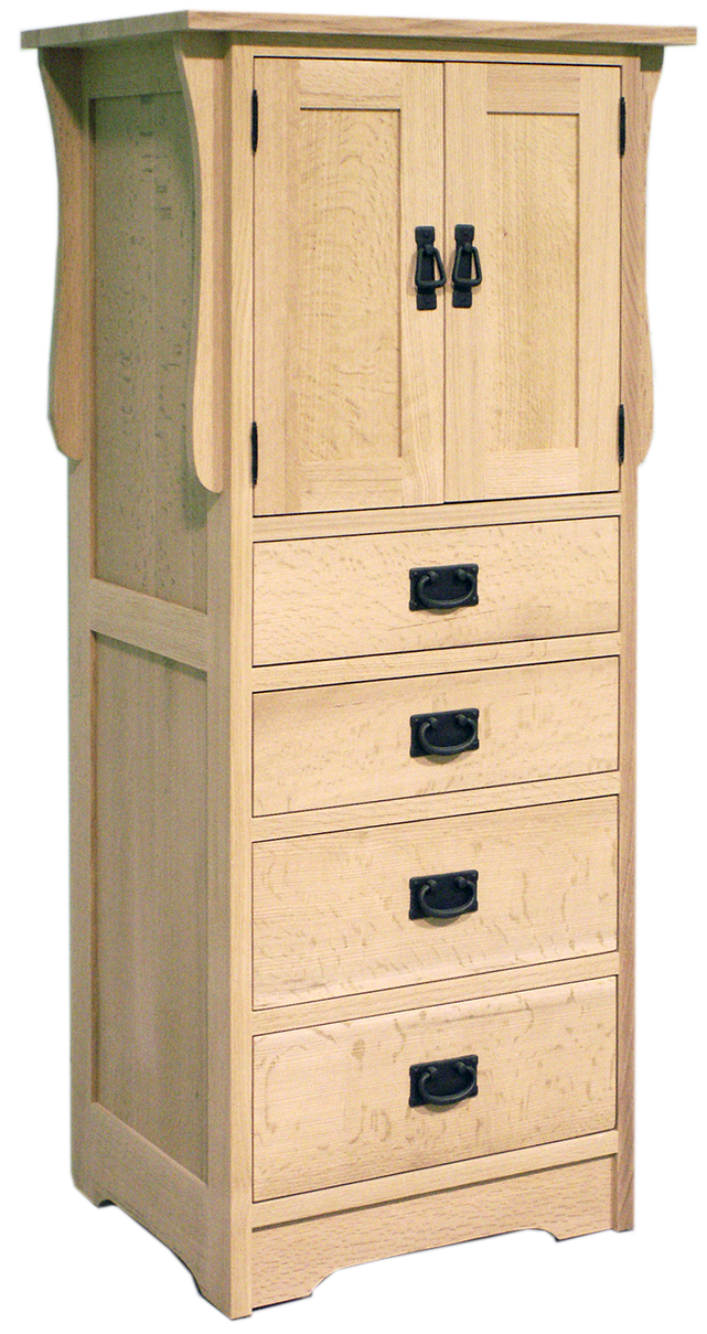 Mission 4 Drawer 2 Door Lingerie Chest