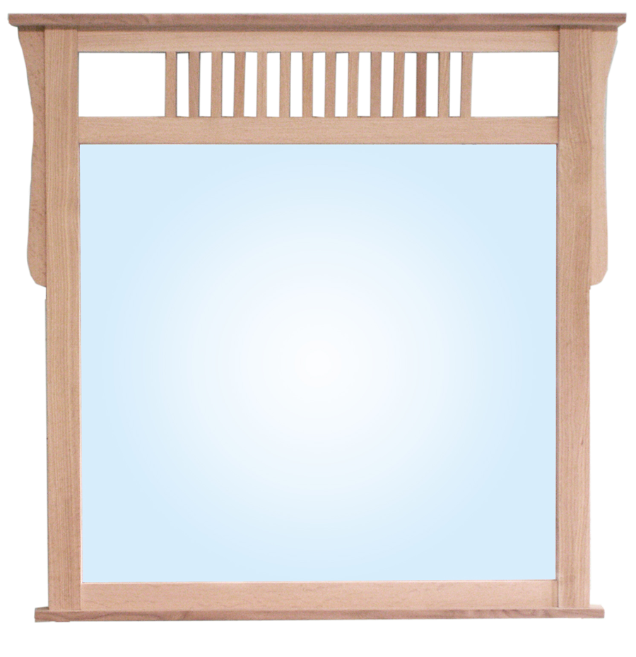 Mission Spindle Mirror for Dressers