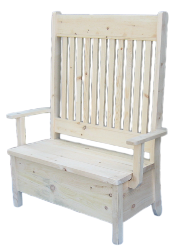 Dakota Rough Cut Slat Back Loveseat