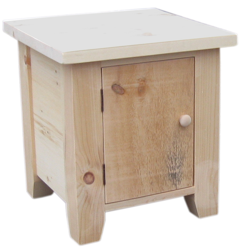 Dakota Rough Cut 1 Door End Table