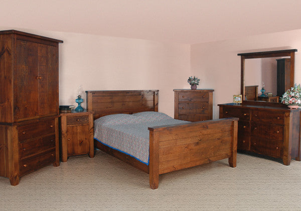 Dakota Rough Cut Shaker Bed