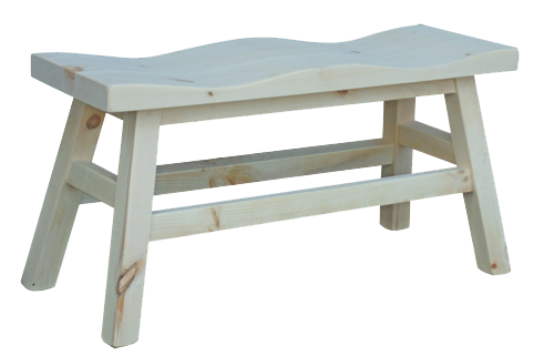 Dakota Rough Sawn Multi-Seat Saddle Bench