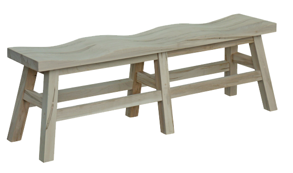 Dakota Rough Sawn Multi-Seat Saddle Bench
