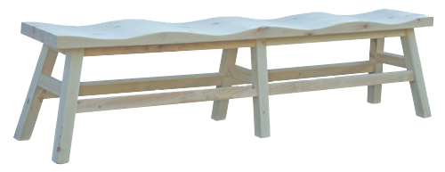 Dakota Rough Sawn Multi-Seat Saddle Bench
