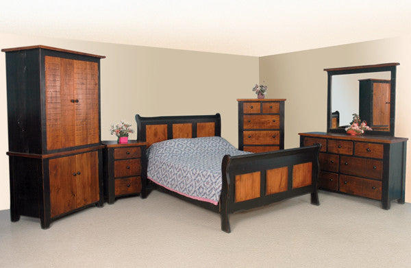 Dakota Rough Cut Shaker Bed