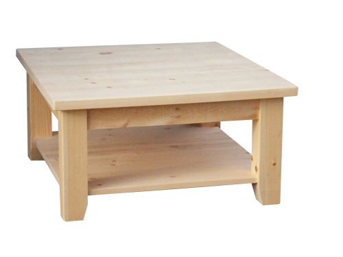 Dakota Rough Cut Square Coffee Table