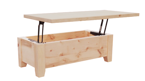 Dakota Rough Cut Pop-Up Supper Table