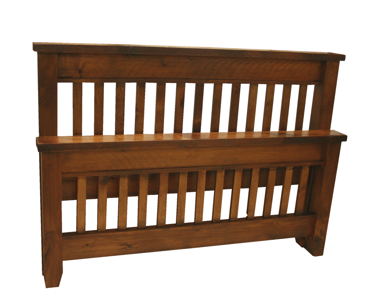 Dakota Rough Cut Sawn Slat Bed