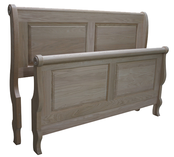 Raised Panel Sleigh Bed