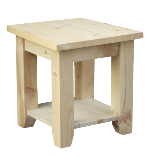 Rough Cut End Table