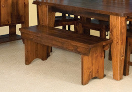 Dakota Rough Sawn Bench With Drawer